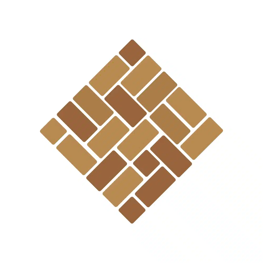 Logo for Prestige Paving, a landscape gardening company.